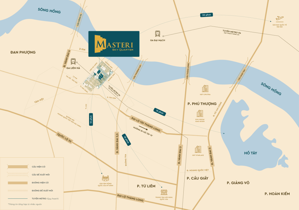 VỊ TRÍ MASTERI SKY QUARTER ĐAN PHƯỢNG